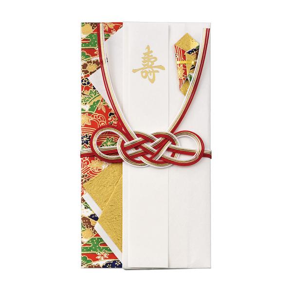 デザイン金封 彩どり  真紅 マルアイ キ4R