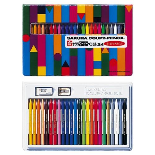 クーピーペンシル24色(ソフトケース入 サクラクレパス FY24R1