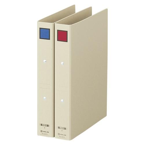 保存ファイル ドッチ タテ型・両開き キングジム 4075-R A4タテ型 とじ厚: 50mm スク...