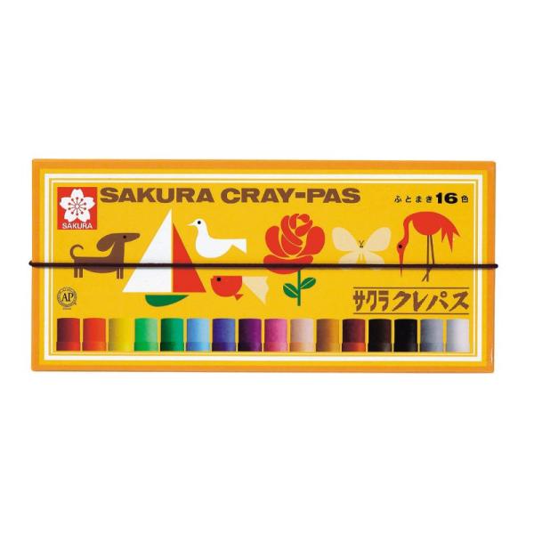 クレパス セット サクラクレパス LP16R サクラ 太巻16色 文房具 小学生 幼稚園 学校 画材...