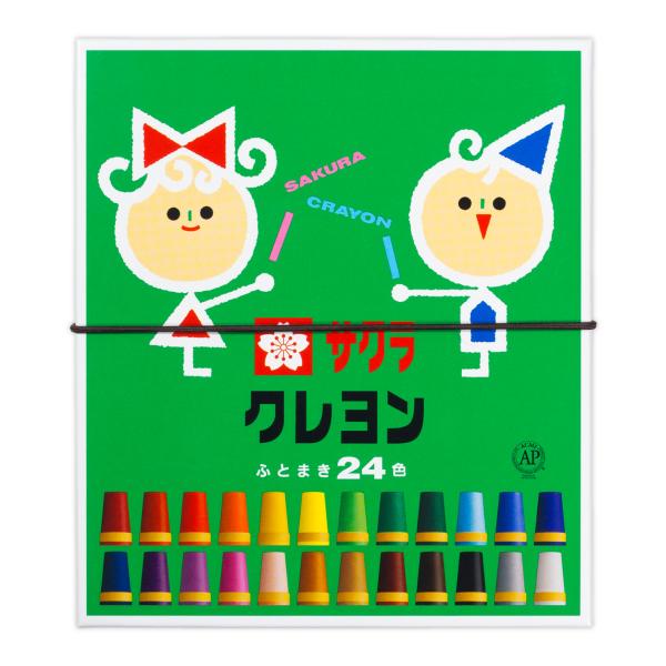 クレヨン  サクラクレパス LY24R サクラ 太巻24色 文房具 小学生 幼稚園 学校 画材 イラ...