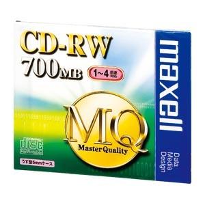 PC DATA用CD-RWシルバー 1枚 maxell CDRW80MQS1P｜loupe