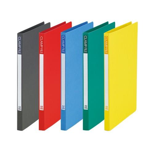 クランプファイル A4縦 レッド ビュートン SCL-A4-R