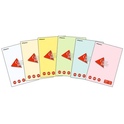 カラーペーパーB5特厚口50P レモン 長門屋商店 ナ-4402