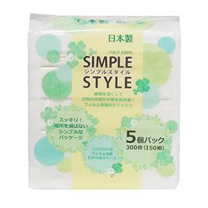 ◎ティッシュペーパー イデシギョー 150W5Pの商品画像