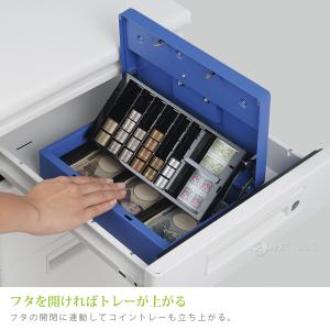 キャッシュボックス 金庫 小型 鍵付き ダイヤ...の詳細画像5