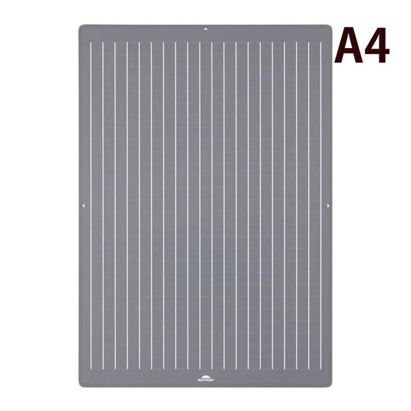 下敷き 大人の魔法のザラザラ下じき A4 グレー ザラザラ加工 凹凸 マット加工 縦ライン 方眼罫入...