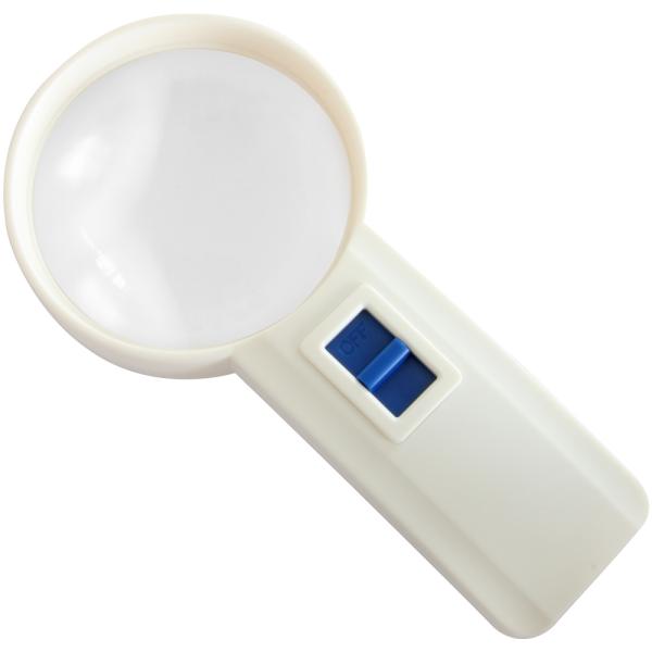 LEDライト付き ルーペ 4倍 70mm ASL-70 非球面レンズ拡大鏡 手持ちルーペ 虫眼鏡 虫...