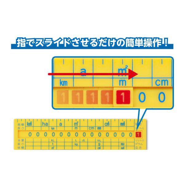 単位換算定規 文房具 定規 単位 換算 面積 体積 物の長さ 重さ 液量 知育玩具 おもちゃ 小学生...