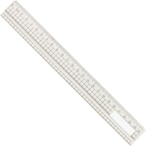 アクリル方眼定規 25cm 溝付 定規 文房具...の詳細画像1