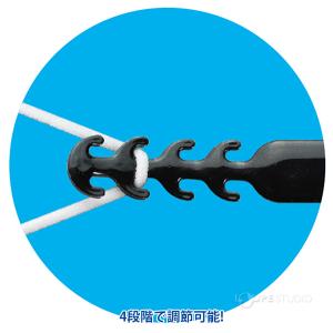 耳が痛くなりにくいマスクストラップ 黒 マスク...の詳細画像2