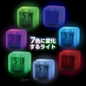 置き時計 カラーチェンジクロック おしゃれ デ...の詳細画像2
