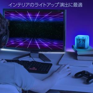 置き時計 カラーチェンジクロック おしゃれ デ...の詳細画像3