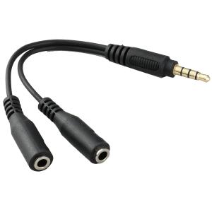 イヤホン 分岐 二股 分配 ケーブル 3.5mm イヤホンジャック 対応 音楽