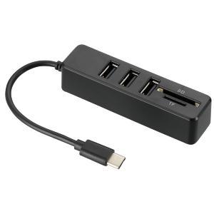 USB TypeCハブ カードリーダー付 おすすめ USB2.0 3ポート｜loupe
