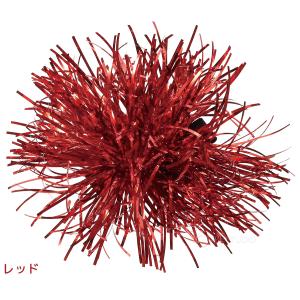 キラキラポンポンヘアクリップ 運動会 体育祭 ...の詳細画像1