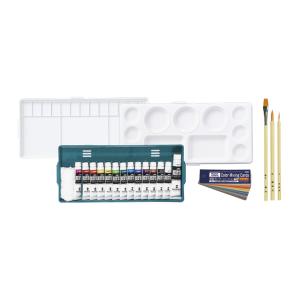 TPCプライムシンプルセットAナイロン六角白軸デザイン 13色14本 絵具