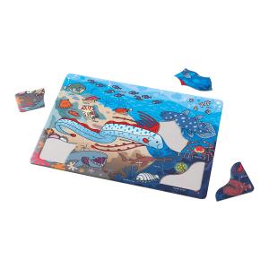 ふしぎな深海のいきものパズル 20ピース 幼児 ゲーム 海の生き物 知育玩具 子供 魚