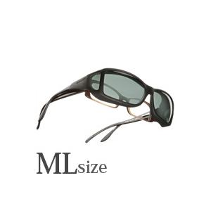 偏光 オーバーグラス ポラライズド C422G COCOONS コクーンズ オーバーサングラス ワイドライン ML メガネの上からサングラス｜loupe