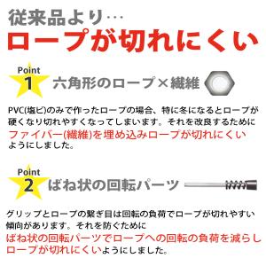 瞬足 縄跳び 子供用 縄飛び 縄 ロープ なわ...の詳細画像3