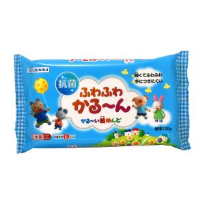 紙ねんど スイーツ 100g ふわふわかる〜ん 紙粘土 貯金箱 工作 図工 夏休み 自由研究 軽量 軽い 制作 小学校 手作り デビカ