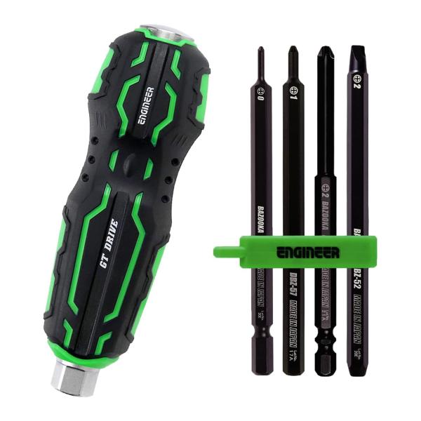 ネジザウルスGTドライヴ ネジバズーカセット DZ-76 ネジ用ビット ドライバー ネジ外し 工具 ...