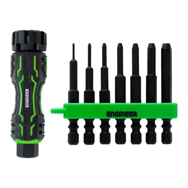 MINIドライヴ&amp;ネジモグラミドル 7本組 DZ-84 ドライバーグリップ ネジ外し ネジ回し 自動...