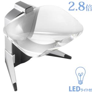 スタンド ルーペ スクリボラックス 2.8倍 エッシェンバッハ led ライト付き 置型 おしゃれ 老眼 作業 敬老 プレゼント ギフト 虫眼鏡 敬老｜loupe