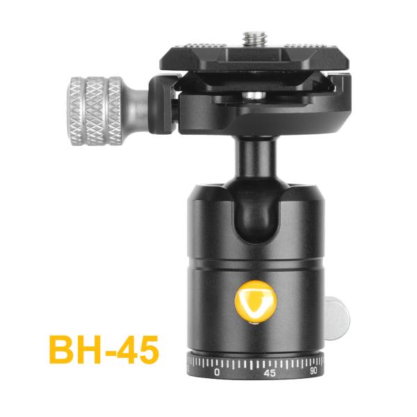 BH-45 自由雲台 耐荷重 3KG 軽量コンパクト アルカスイス互換 三脚 一脚 バンガード VA...