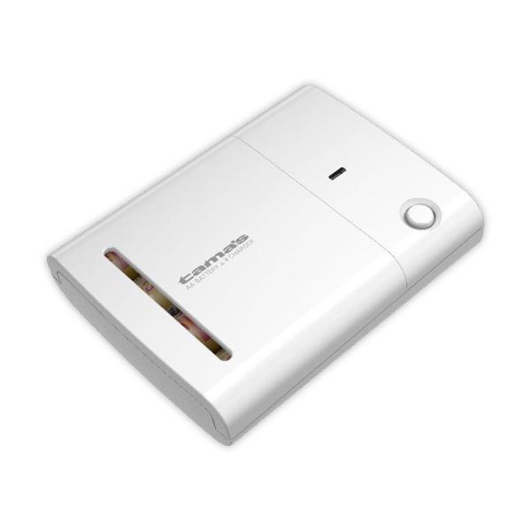 モバイルバッテリーiPhone iPod Lightning 電池4本交換式チャージャー 急速充電 ...