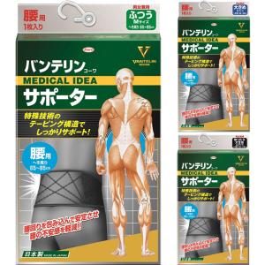 バンテリン サポーター 腰 ブラック M/L/LL 医療用 でも使われる安心の日本製 腰用 予防 ベルト 農作業 男女兼用 敬老の日 プレゼント ギフ｜loupe