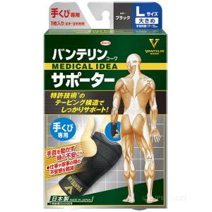 バンテリン サポーター 手首 1枚入り ブラッ...の詳細画像3