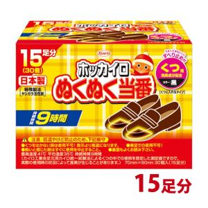カイロ 足用 ホッカイロ ぬくぬく当番 くつ用 15足分 貼らない 使い捨てカイロ 靴に入れる 日本製 使用期限：2027年4月