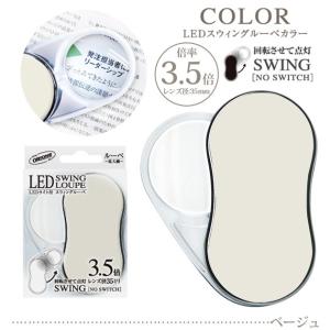 LEDライト付き スイングルーペ 3.5倍 3...の詳細画像1