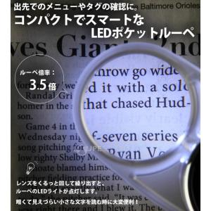 LEDライト付き スイングルーペ 3.5倍 3...の詳細画像5