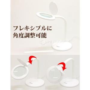 スタンドルーペ 拡大鏡 ルーペ スタンド 虫眼...の詳細画像2