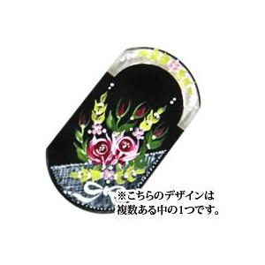 スライドルーペ 33mm 3倍 携帯用 手描き花柄 トールペイント｜loupe