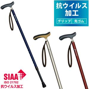SINANO（シナノ） 杖 ステッキ SOFT-G カーボン4点杖 ダークブルー 多