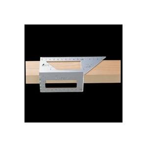 一発止型定規 アルミ 62113 定規 アルミ製 工具 シンワ測定