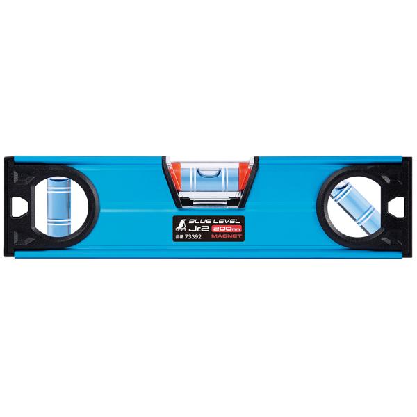 シンワ測定 水平器 おすすめ 気泡管 ブルーレベル Jr.2 200mm マグネット付 73392 ...