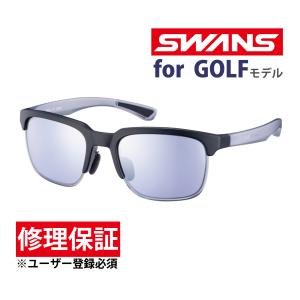 サングラス ミラー ゴルフ ウルトラレンズ er-1 スクエアタイプ ウェリントン ER1-0714 BKBL UVカット SWANS スワンズ｜loupe