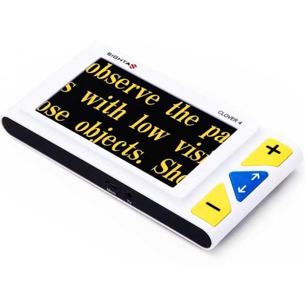 ルーペ 虫眼鏡 電子ルーペ クローバー4 携帯 拡大読書器 デジタル CLOVER4 拡大鏡 読書用...