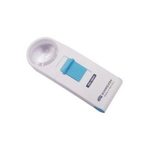 虫眼鏡 シュバイツァー 手持ち型ライト付ルーペ 拡大鏡 エコルクスプラスモビール 39D 9.75倍 φ35mm シュバイツァ S134392