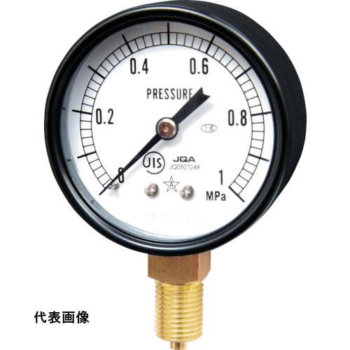 右下 スター (圧力計)(A枠立型・φ60) 圧力レンジ0.0~4.00MPa [S-21-4MP]...