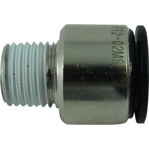 チヨダ チューブ継手 ファイブ六角穴付メイルコネクター 12mm・R1/4 [F12-02MS] F...