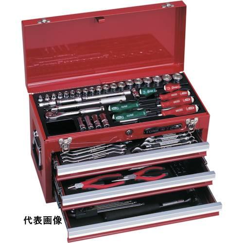 TONE 整備用工具セット ツールセット 差込角9.5mm 72点セット マットブラック [TSA3...