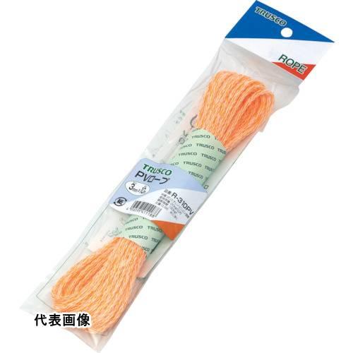 混撚 TRUSCO トラスコ中山 PVロープ 3つ打 線径4mmX長さ10m [R-410PV] R...