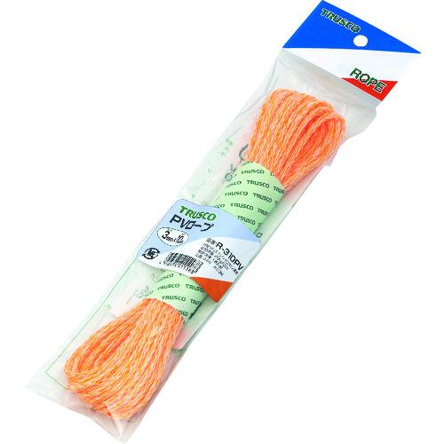 混撚 TRUSCO トラスコ中山 PVロープ 3つ打 線径3mmX長さ10m [R-310PV] R...