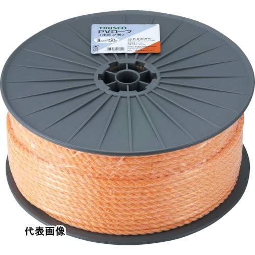 混撚 TRUSCO トラスコ中山 PVロープ 3つ打 線径12mmX長さ100m [R-12100P...