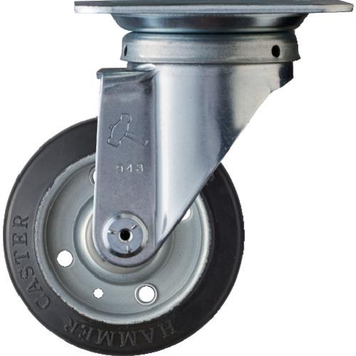 ハンマー 旋回式ゴム車輪 100mm [400S-R100] 400SR100 販売単位：1